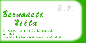 bernadett milla business card